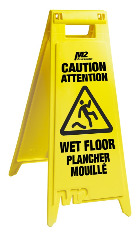 M2 WF-7003 – panneau de plancher Attention sol mouillé français/anglais