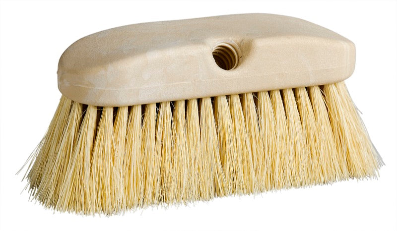 M2 BW-205WT – brosse voiture/camion 9 po à fibres Tampico blanches