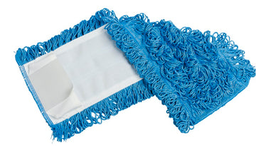 M2 EFM-FM5100-BL – recharge microfibre bouclée pour vadrouille plate bleue