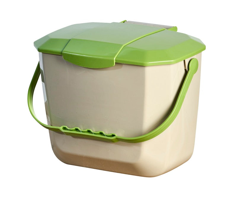 M2 RYC-0108-BE-GN – contenant à déchets alimentaires 8 L beige et vert