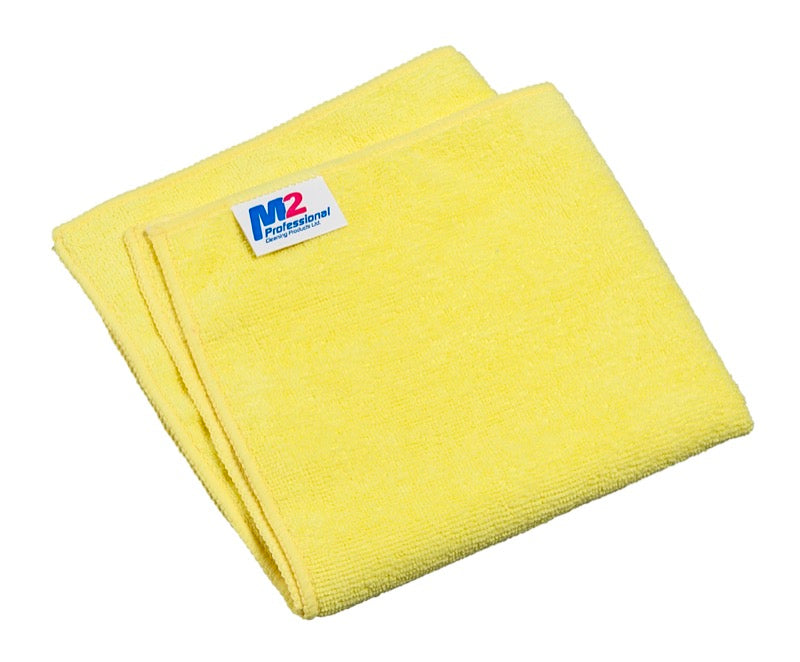 M2 MC-503-YE – chiffon microfibre Sani-Pro jaune 16 x 16 po