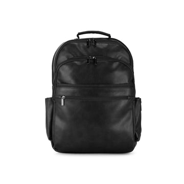 Sac à dos Bugatti Valentino noir pour ordinateur portable 15,6 po, vue de face